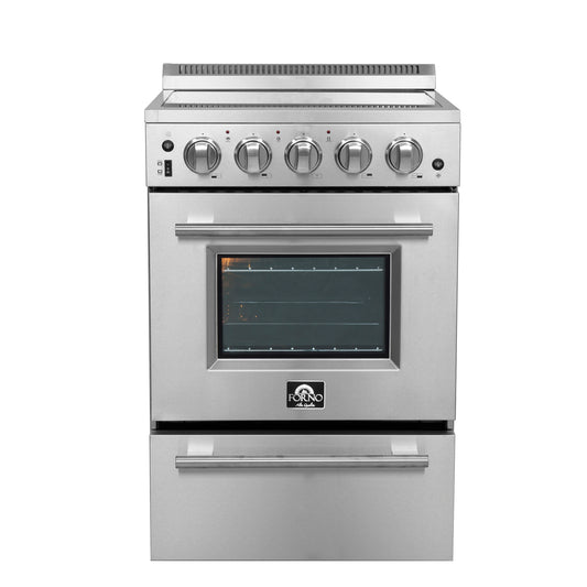 Forno Loiano 24-Inch Freestanding Electric Range, Canada Version, No Rotisserie Function, Plug and Cord Included - Forno Appliances