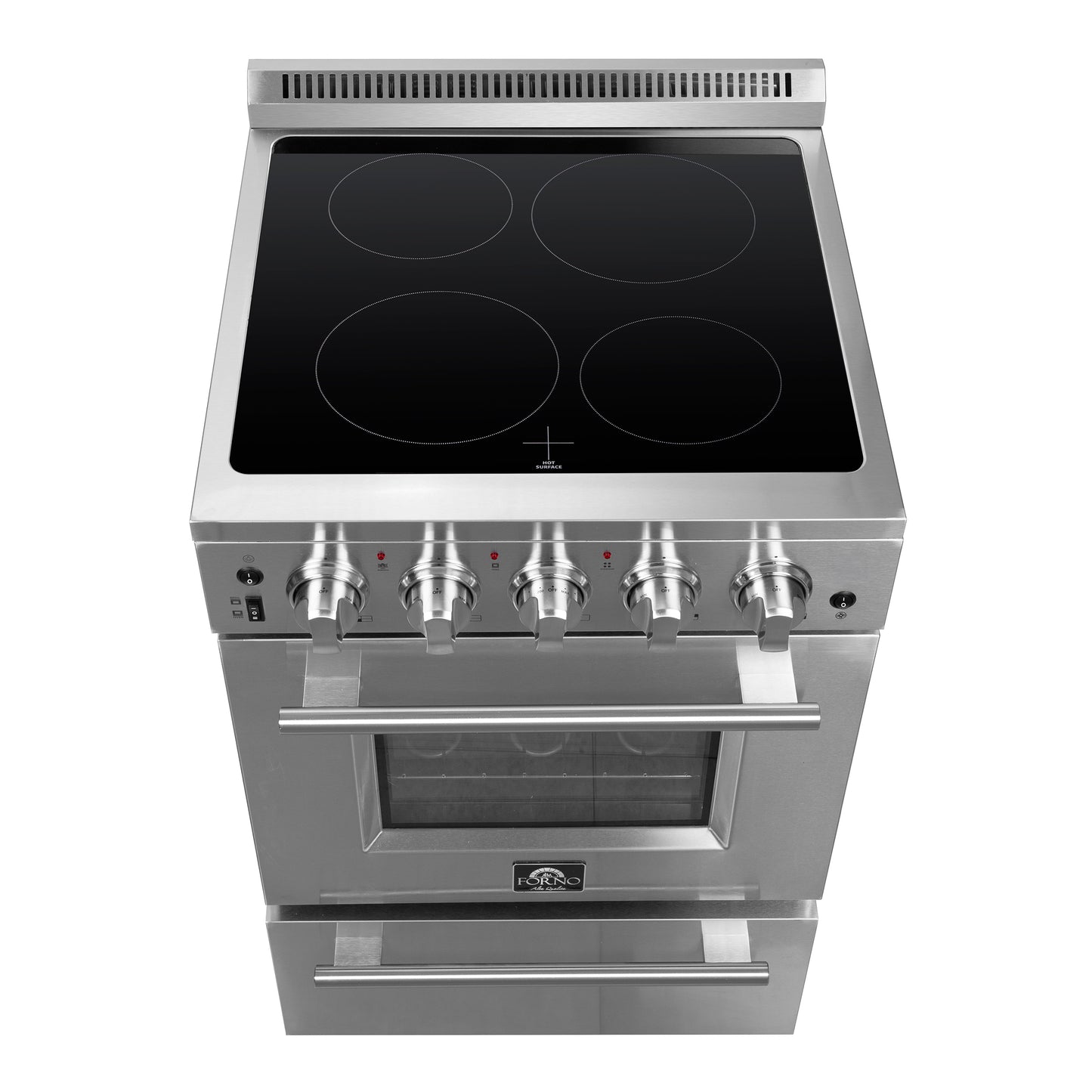 Forno Loiano 24-Inch Freestanding Electric Range, Canada Version, No Rotisserie Function, Plug and Cord Included - Forno Appliances