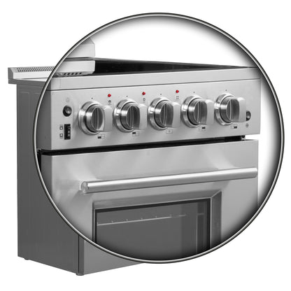 Forno Loiano 24-Inch Freestanding Electric Range, Canada Version, No Rotisserie Function, Plug and Cord Included - Forno Appliances