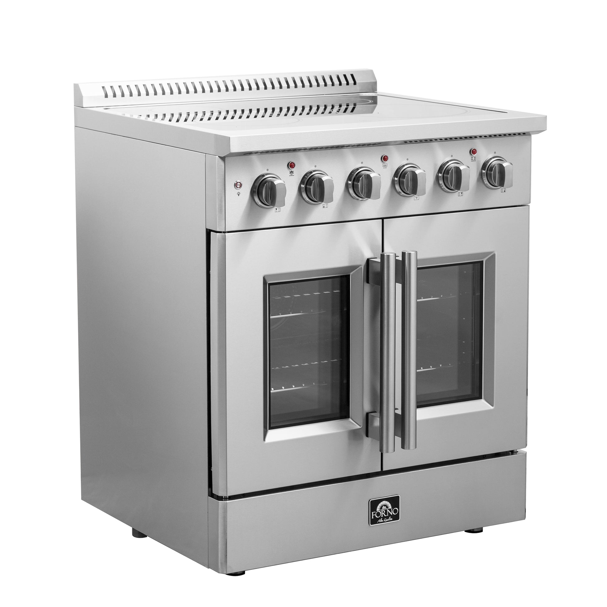 Cuisinière électrique autoportante à porte française de 30 pouces Forno Galiano, vraie convection, écoénergétique - Forno Appliances