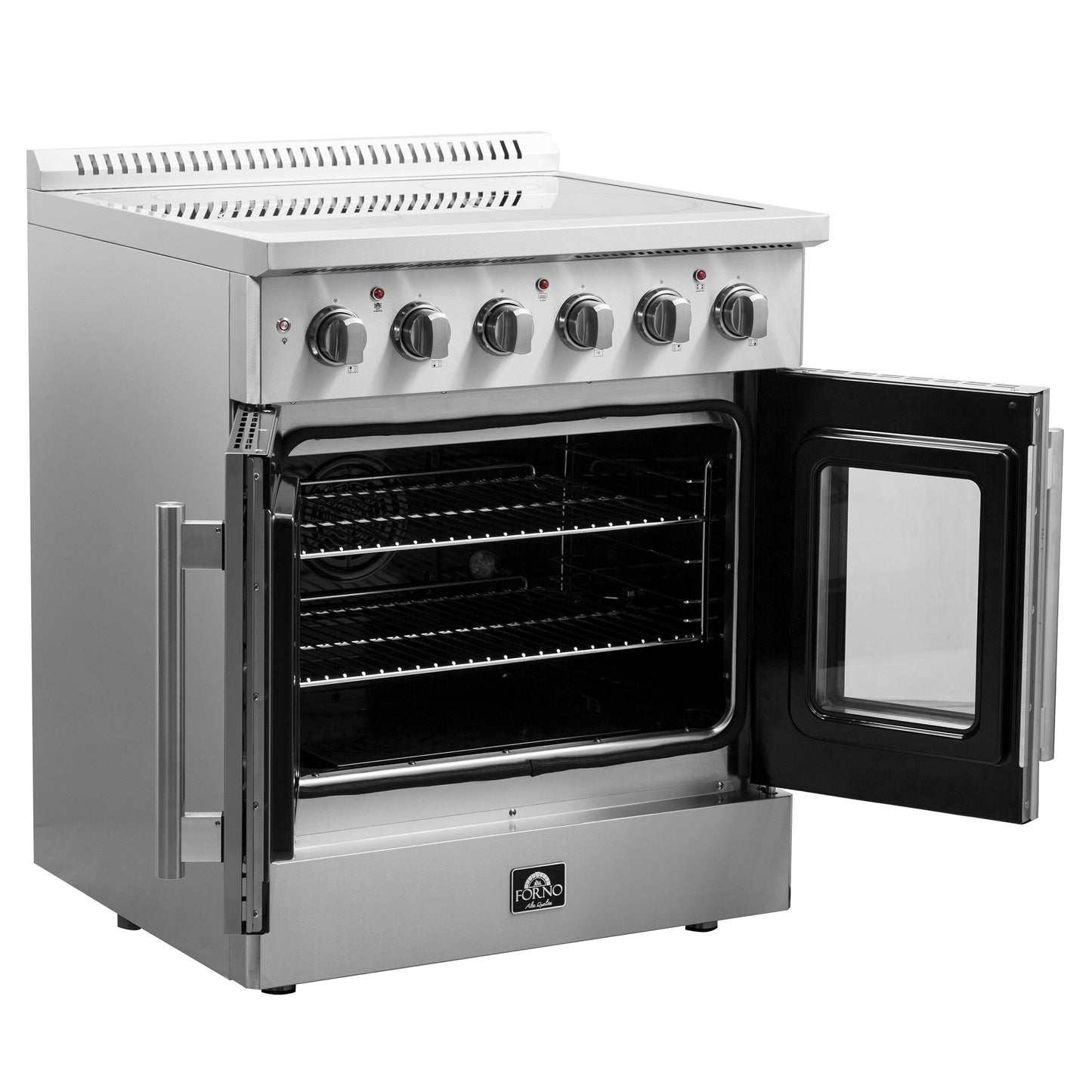 alt
Cuisinière électrique autonome Forno Galiano de 30 pouces à porte française, convection réelle, écoénergétique - Forno Appliances