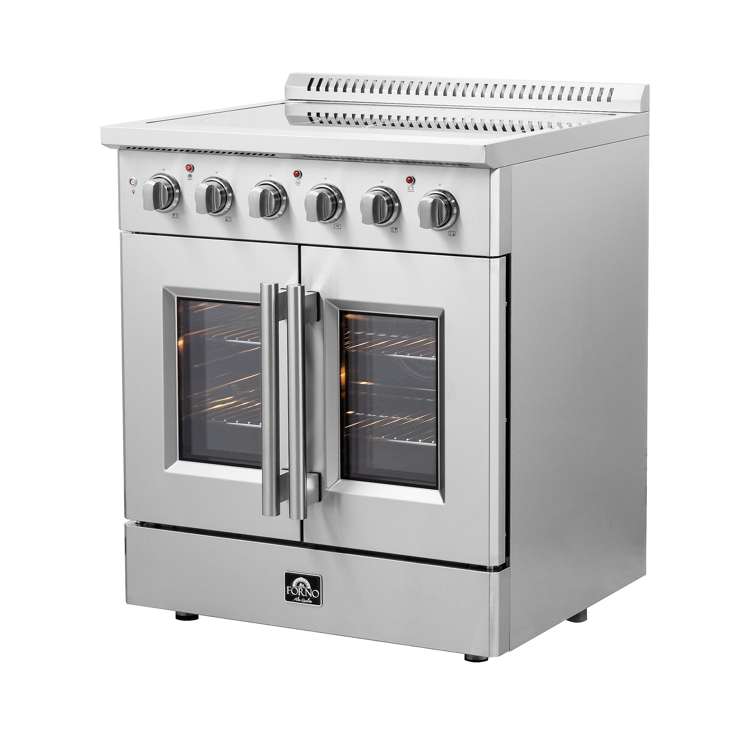 Cuisinière électrique autonome Forno Galiano de 30 po à porte française, vraie convection, économe en énergie - Forno Appliances