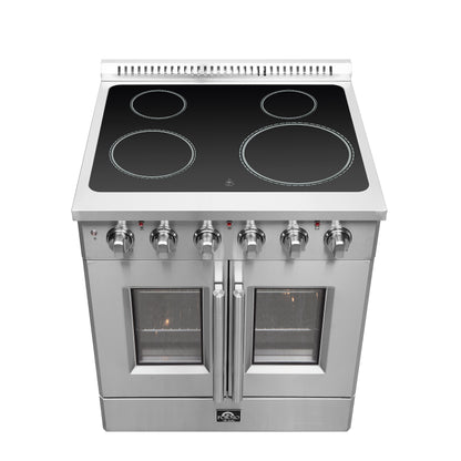 Forno Galiano cuisinière électrique autonome 30 pouces à double porte, vraie convection, écoénergétique - Forno Appliances