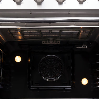 Cuisinière électrique autoportante Forno Galiano 30 pouces à portes françaises, vraie convection, économe en énergie - Forno Appliances