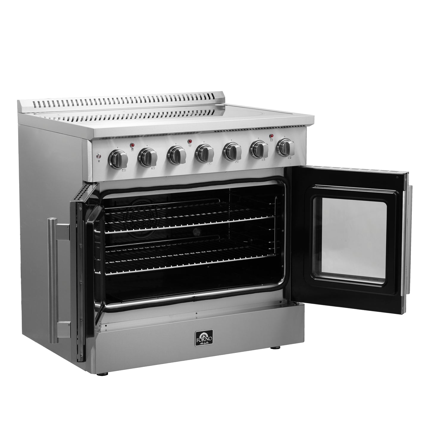 alt
Cuisinière électrique autoportante Forno Galiano à porte française de 36 pouces, véritable convection, écoénergétique - Forno Appliances