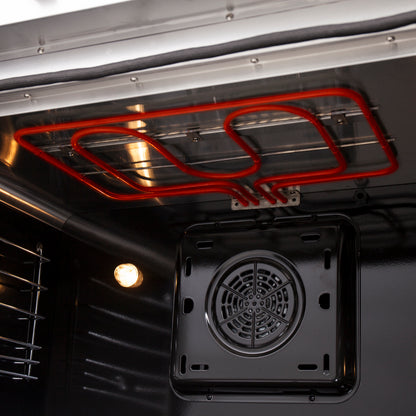 Cuisinière électrique autonome Forno Galiano de 36 pouces à portes françaises, convection véritable, économe en énergie - Forno Appliances