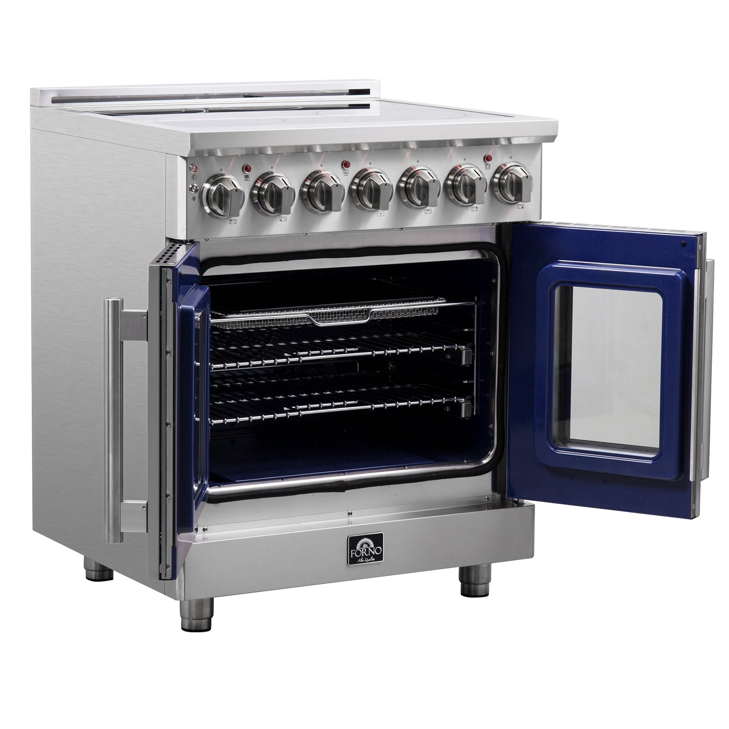 Forno Massimo, cuisinière électrique indépendante à double porte française de 30 pouces, four à vraie convection - Forno Appliances