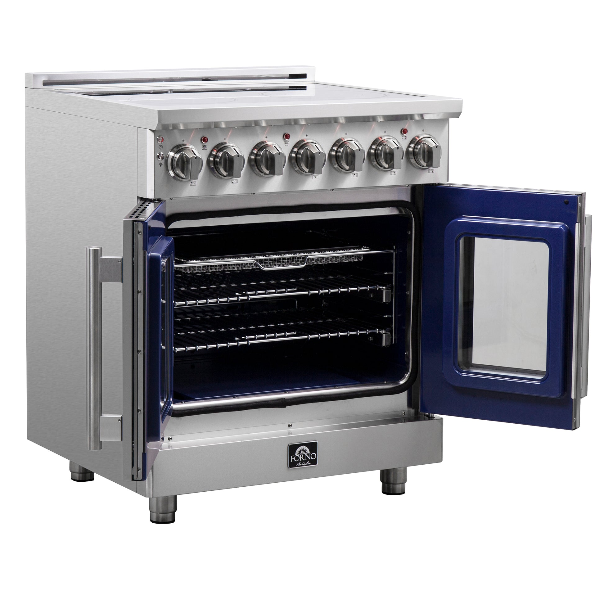 Forno Massimo, cuisinière électrique indépendante à double porte française de 30 pouces, four à vraie convection - Forno Appliances