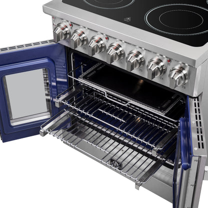 Forno Massimo, cuisinière électrique autoportante de 30 po à porte française, four à vraie convection - Forno Appliances