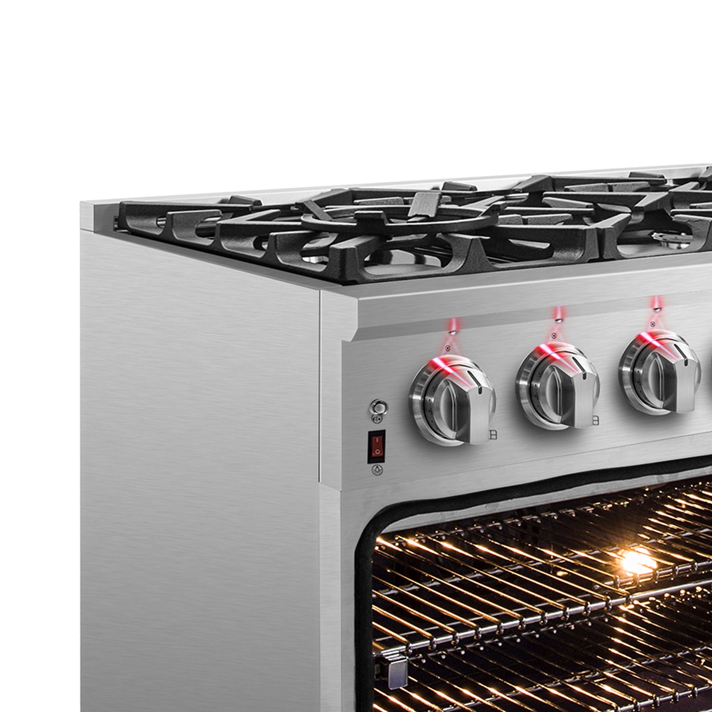 Forno Massimo 36-Inch Freestanding Dual Fuel Range, 6 Burners, Double Convection Ovens - Forno Appliances