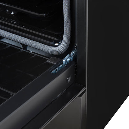 Forno Leonardo Espresso 30-Inch Black Gas Range, 5 Burners, 39,500 BTU, 5 cu.ft Convection Oven - Forno Appliances