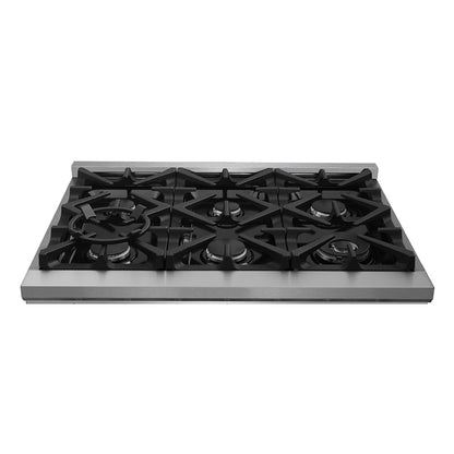 Forno Massimo 36-Inch Freestanding Dual Fuel Range, 6 Burners, Double Convection Ovens - Forno Appliances
