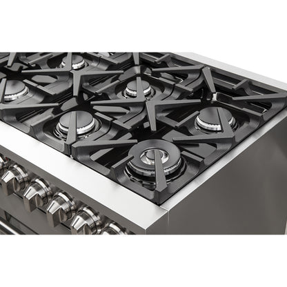 Forno Massimo 48-Inch Freestanding Dual Fuel Range, 8 Burners, Double Convection Ovens - Forno Appliances