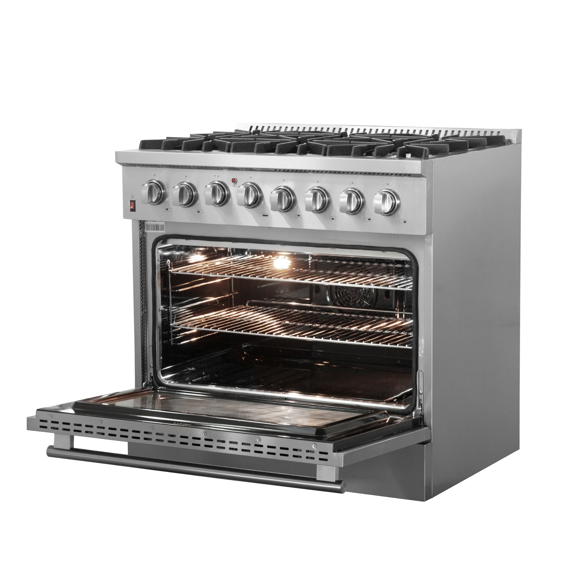 Forno Galiano 36-Inch Freestanding Dual Fuel Range, 6 Burners, Double Convection Ovens - Forno Appliances