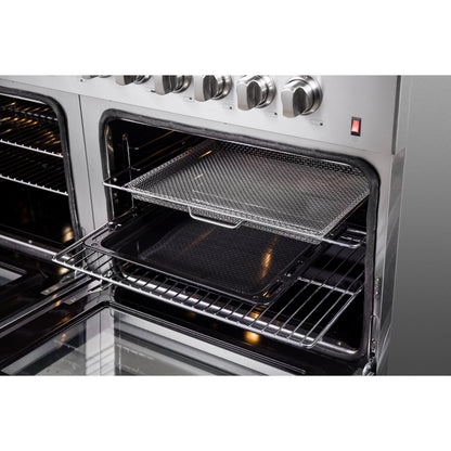 Forno Galiano 60-Inch Freestanding Dual Fuel Range, 10 Burners, Double Convection Ovens - Forno Appliances