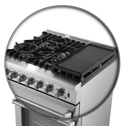 Forno Lazio 30-Inch Freestanding Dual Fuel Range, 4 Burners, True Convection Oven - Forno Appliances