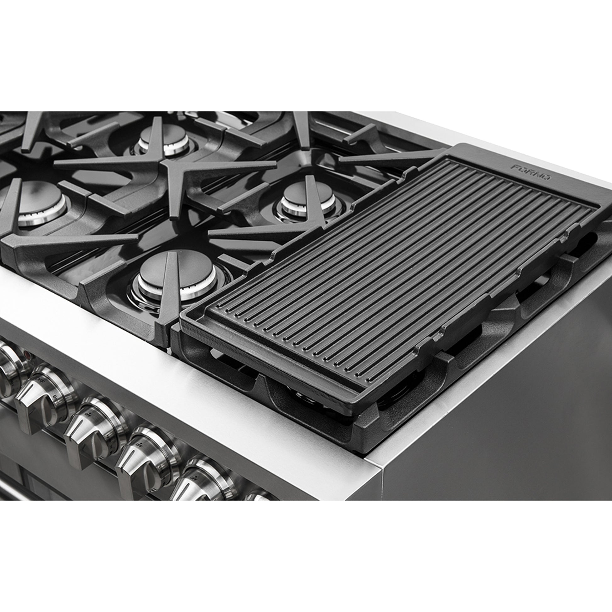Forno Massimo 48-Inch Freestanding Gas Range, 8 Burners, True Convection Oven - Forno Appliances