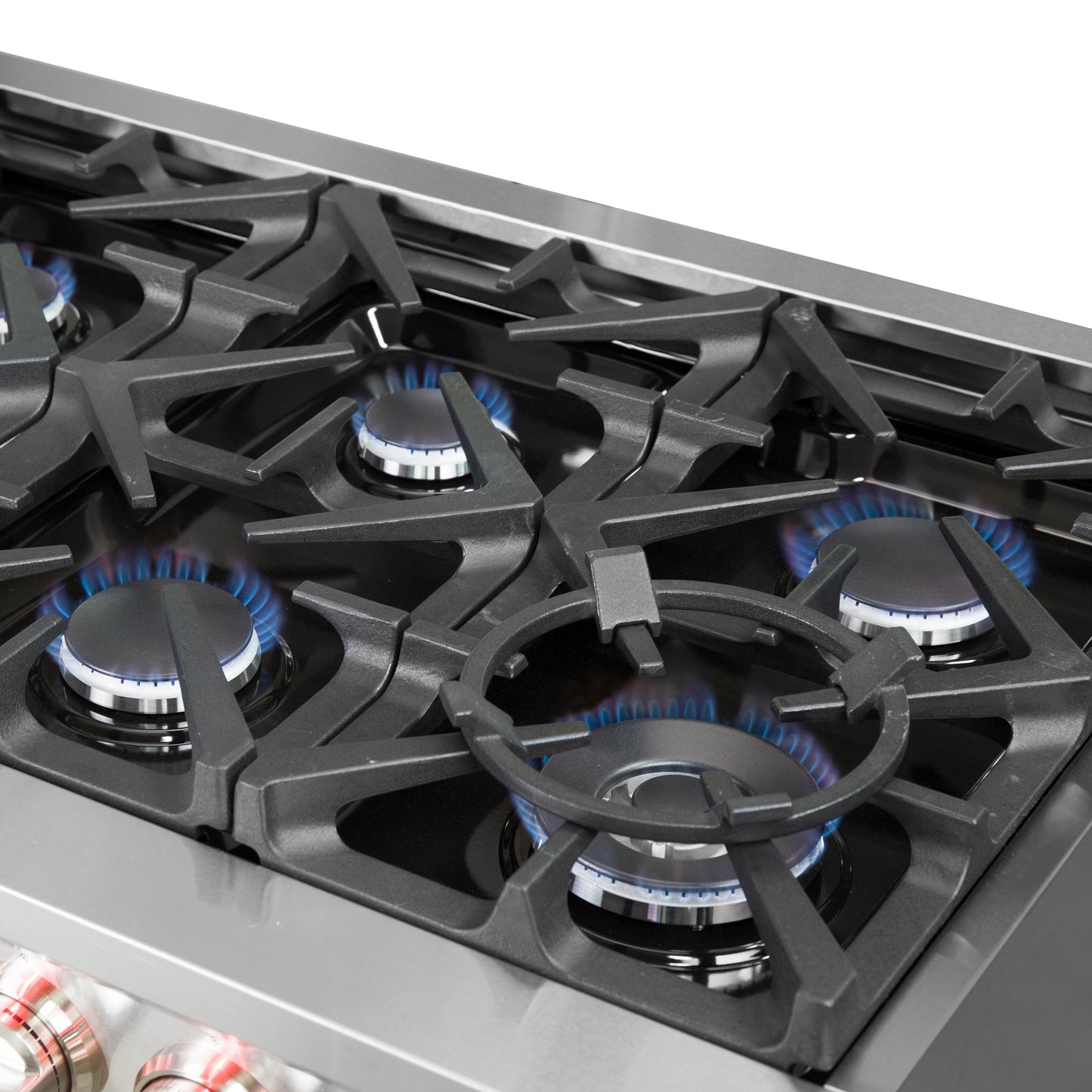 Cuisinière à gaz autoportante Forno Massimo de 60 pouces, 10 brûleurs, four à convection véritable