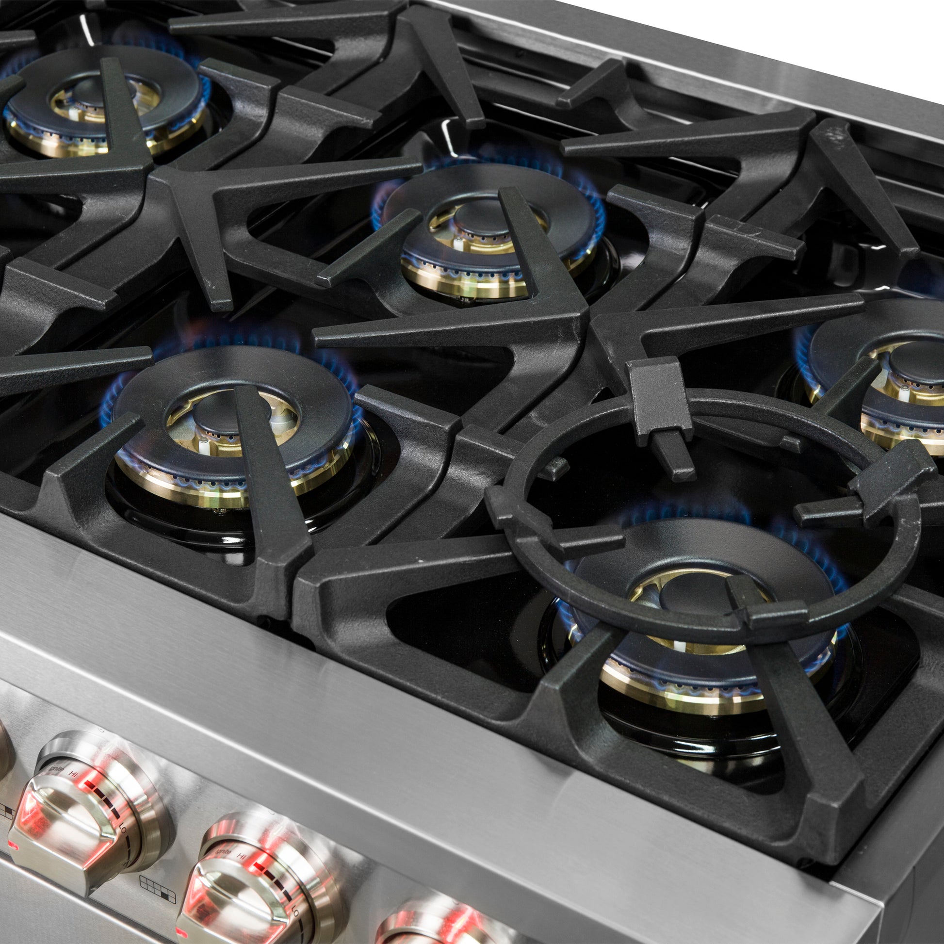 Forno Capriasca cu cuisinière à gaz autoportante de 60 pouces, 10 brûleurs, four à convection véritable - Forno Appliances