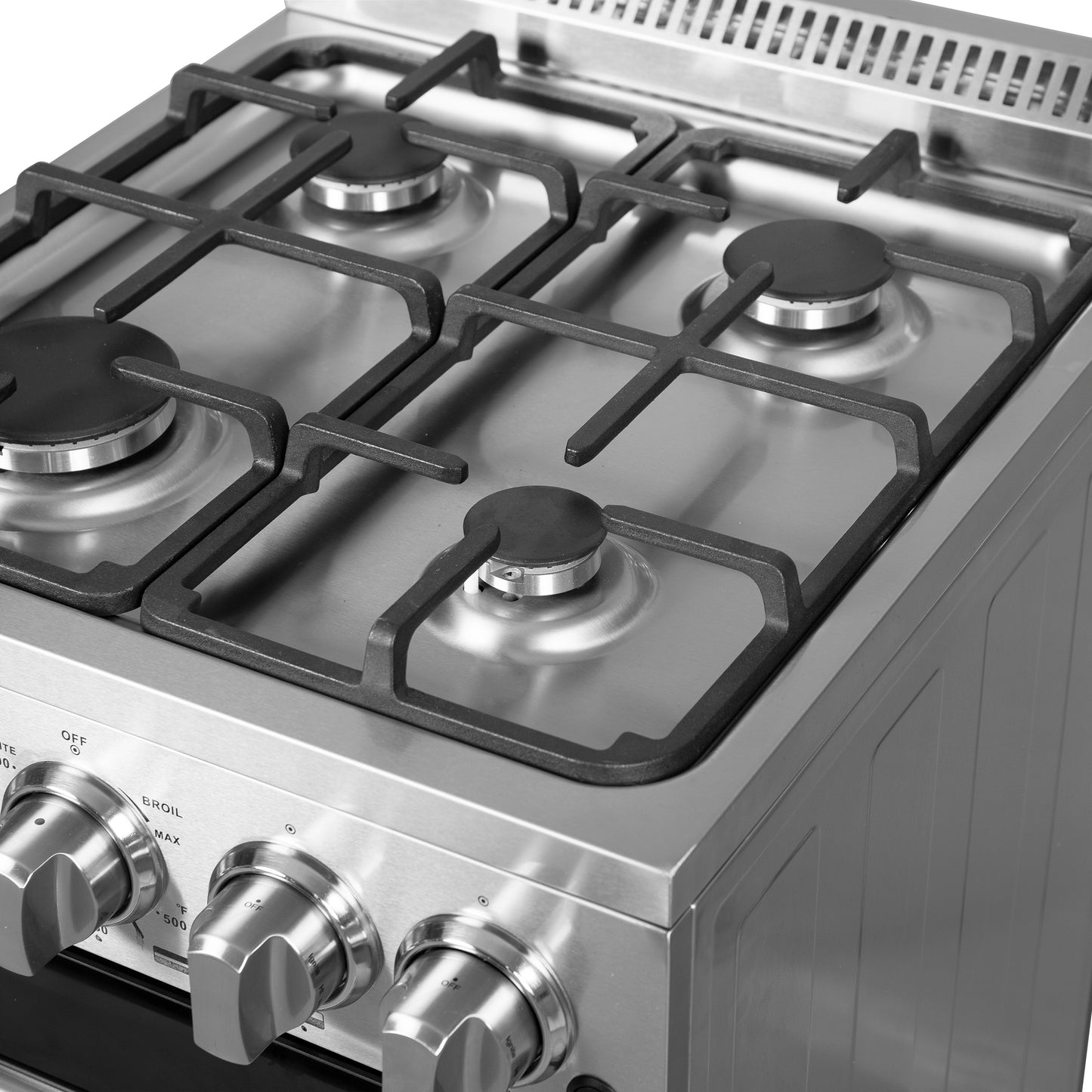 Cuisinière à gaz autoportante Forno Lamazze de 20 pouces, conception compacte, économe en énergie