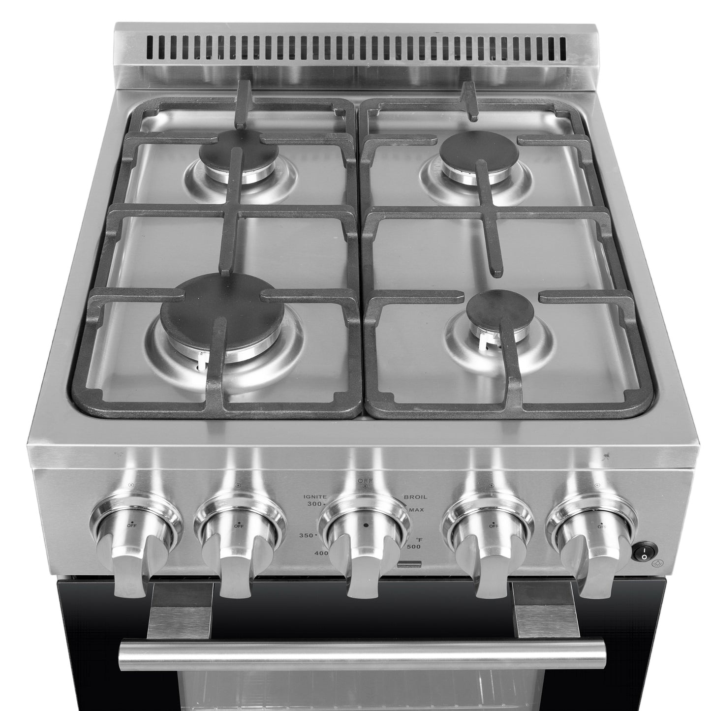 Cuisinière à gaz autoportante Forno Lamazze de 20 pouces, conception compacte, économe en énergie