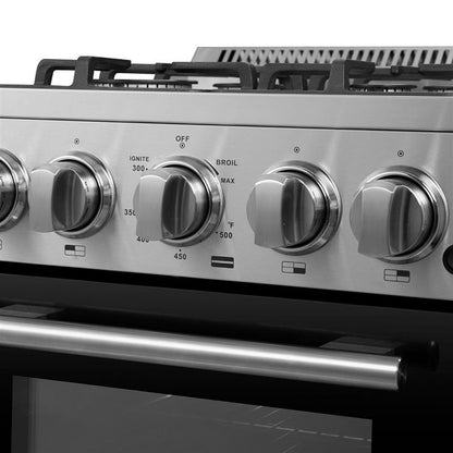 Cuisinière à gaz autoportante Forno Lamazze de 20 pouces, conception compacte, économe en énergie