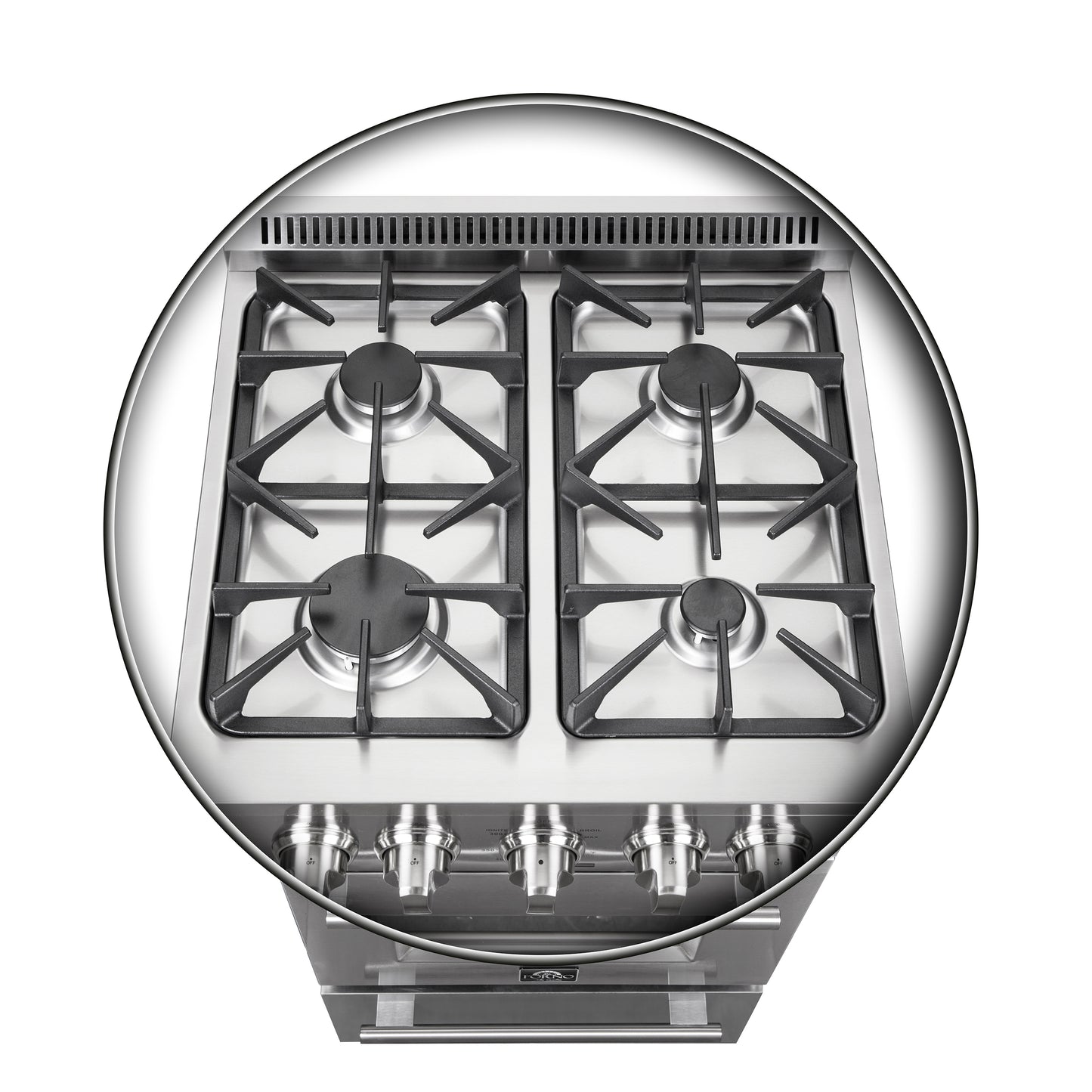 Forno Breno 24-Inch Freestanding Gas Range, Compact Design, Energy Efficient - Forno Appliances