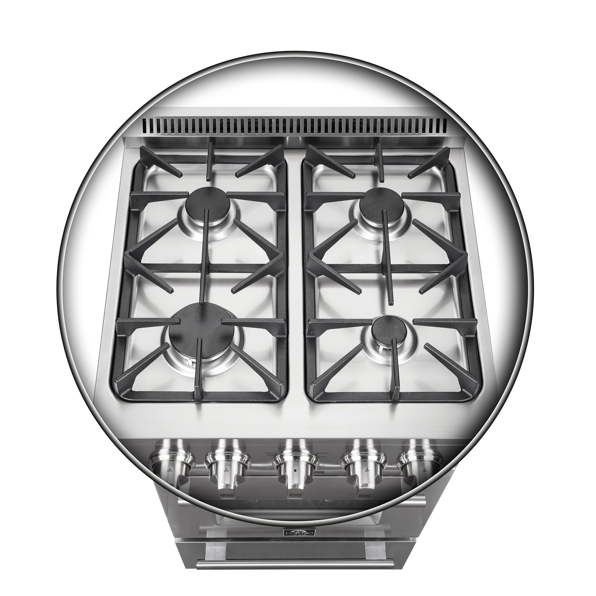 Forno Breno 24-Inch Freestanding Gas Range, Compact Design, Energy Efficient - Forno Appliances