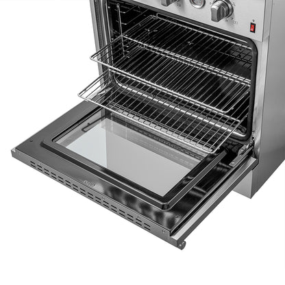 FORNO Giovanni 30-inch Gas Range Stainless Steel, 5 Burners 67,000 BTU, 4.32 cu.ft. Convection Oven - Forno Appliances