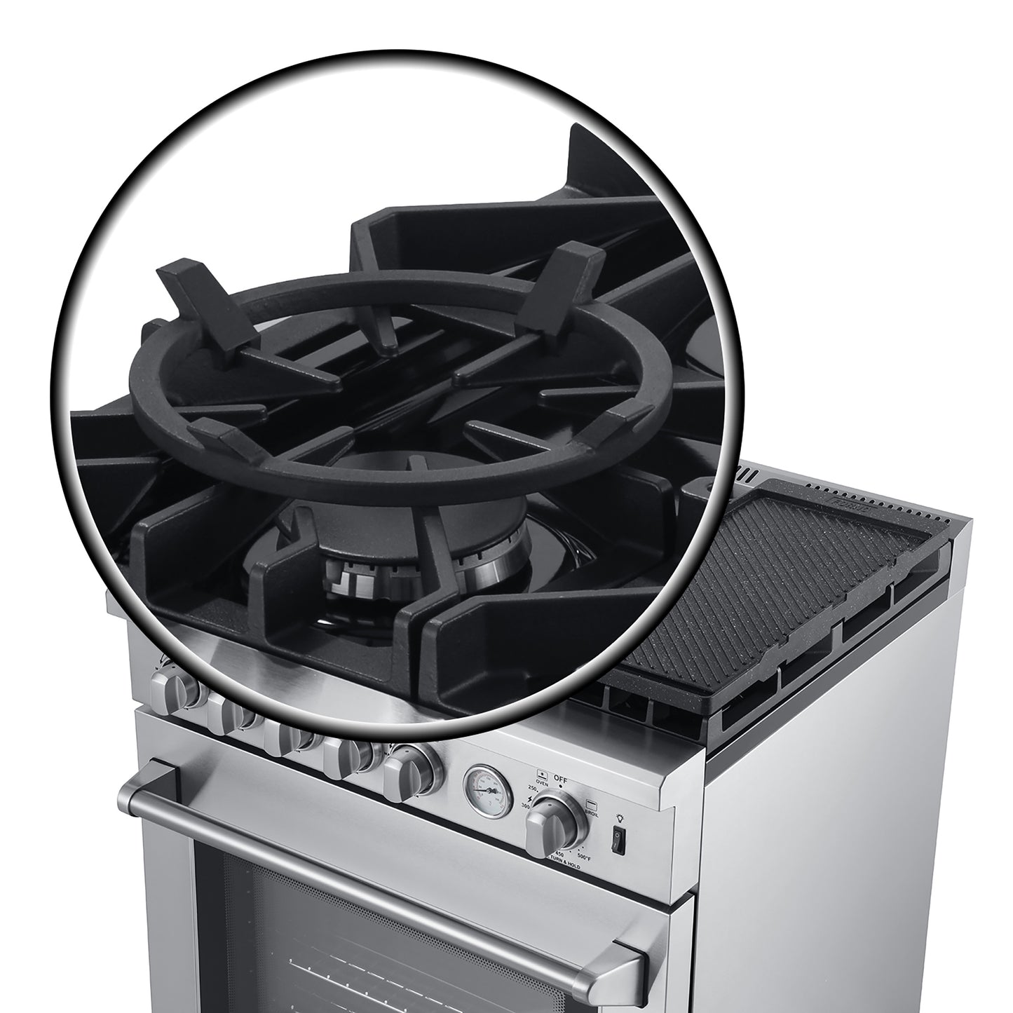 Forno Lazio 30-Inch Freestanding Gas Range, 4 Burners, Convection Oven, Energy Efficient - Forno Appliances