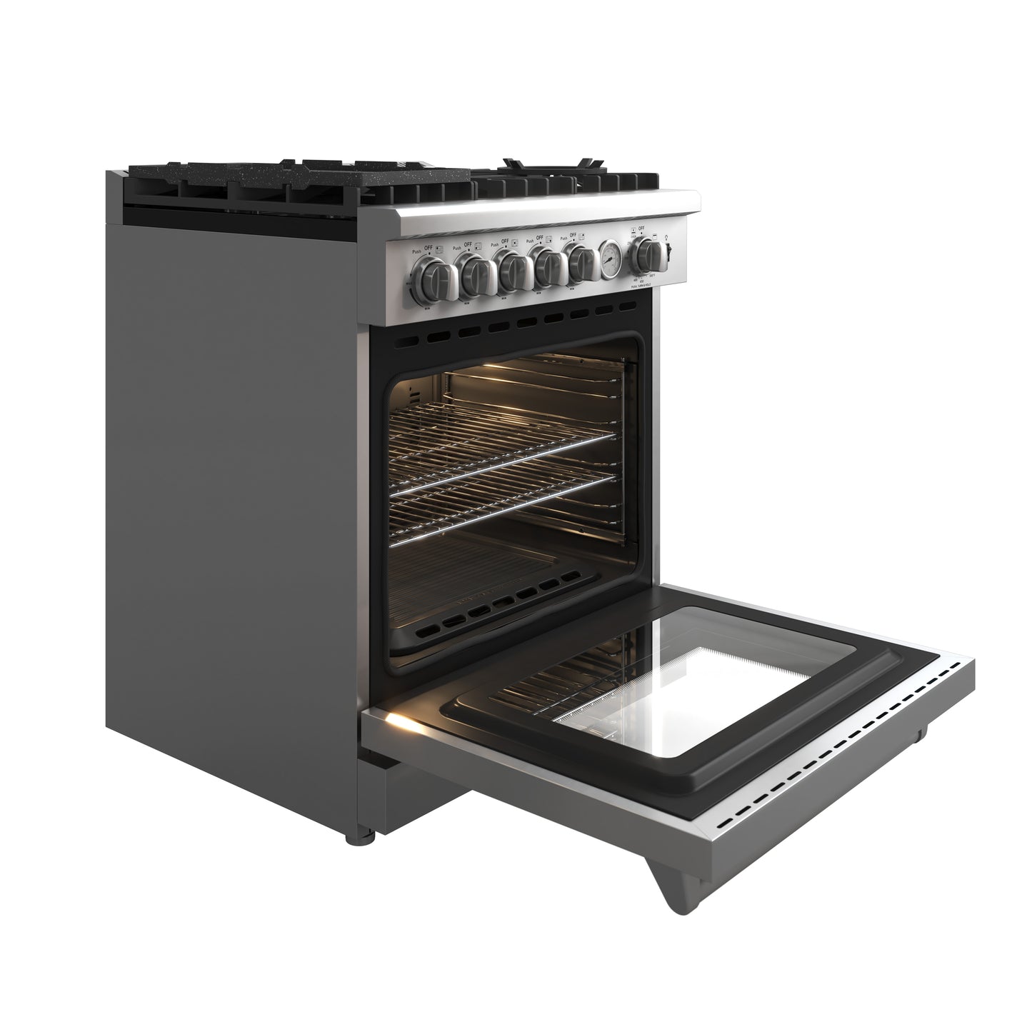 Forno Lazio 30-Inch Freestanding Gas Range, 4 Burners, Convection Oven, Energy Efficient - Forno Appliances