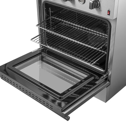 Marco 30-inch Gas Range Stainless Steel, 4 Burners 37,000 BTU, 4.32 cu.ft. Convection Oven - Forno Appliances
