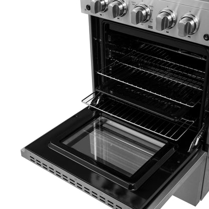 Forno Breno 24-Inch Freestanding Gas Range, Plug Included, Energy Efficient - Forno Appliances