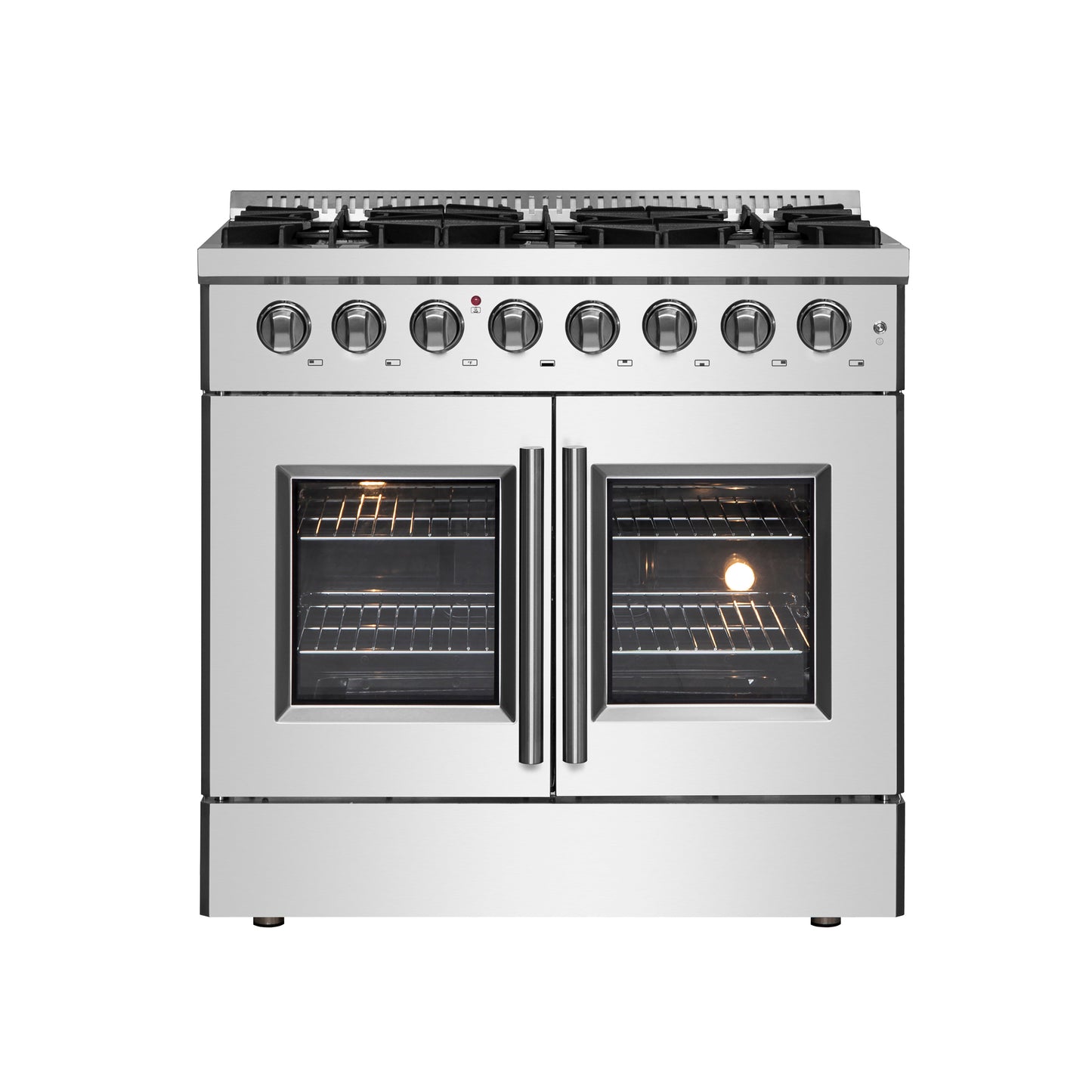 Forno Galiano 36" Freestanding French Door Dual Fuel Range - Forno Appliances