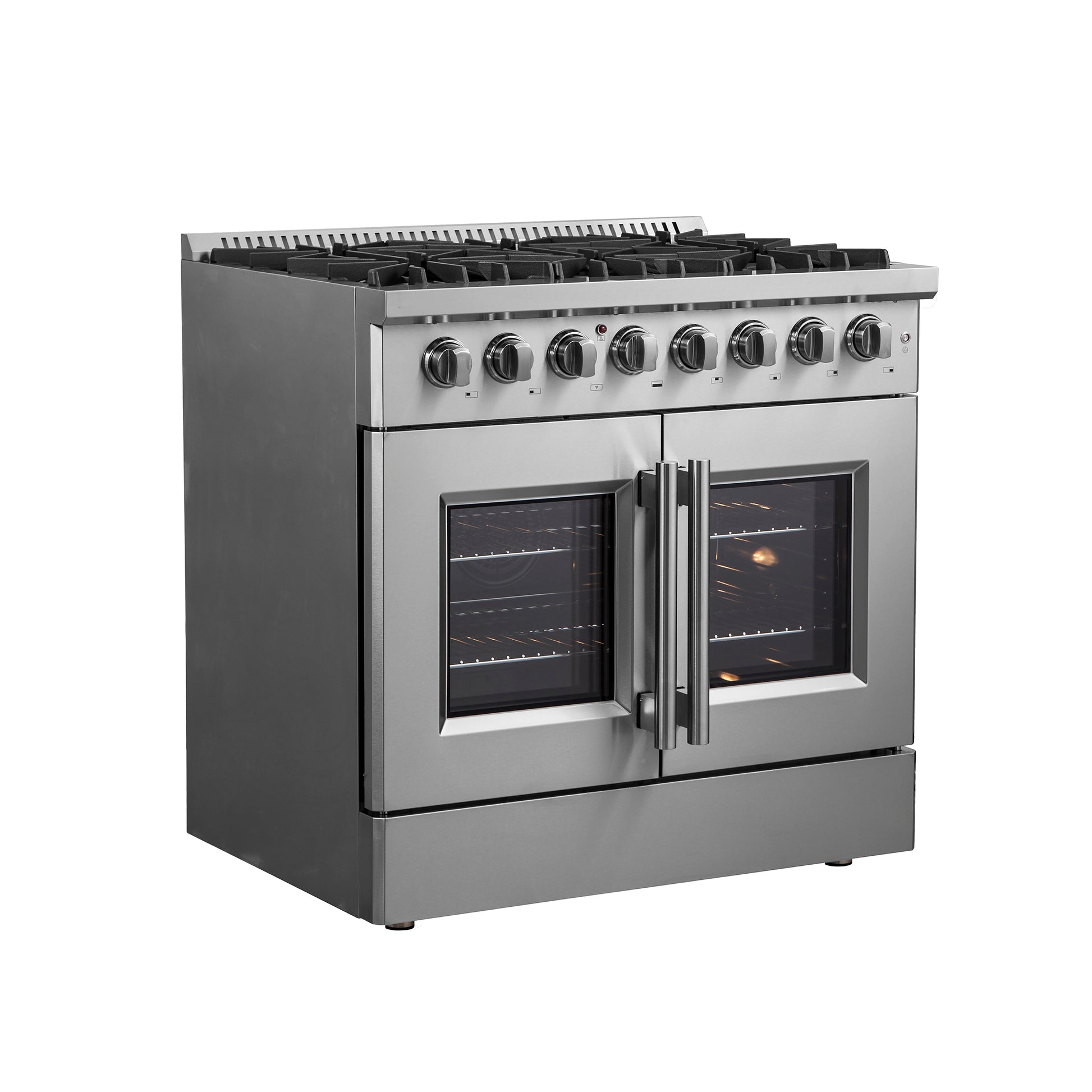 Forno Galiano 36" Freestanding French Door Dual Fuel Range - Forno Appliances
