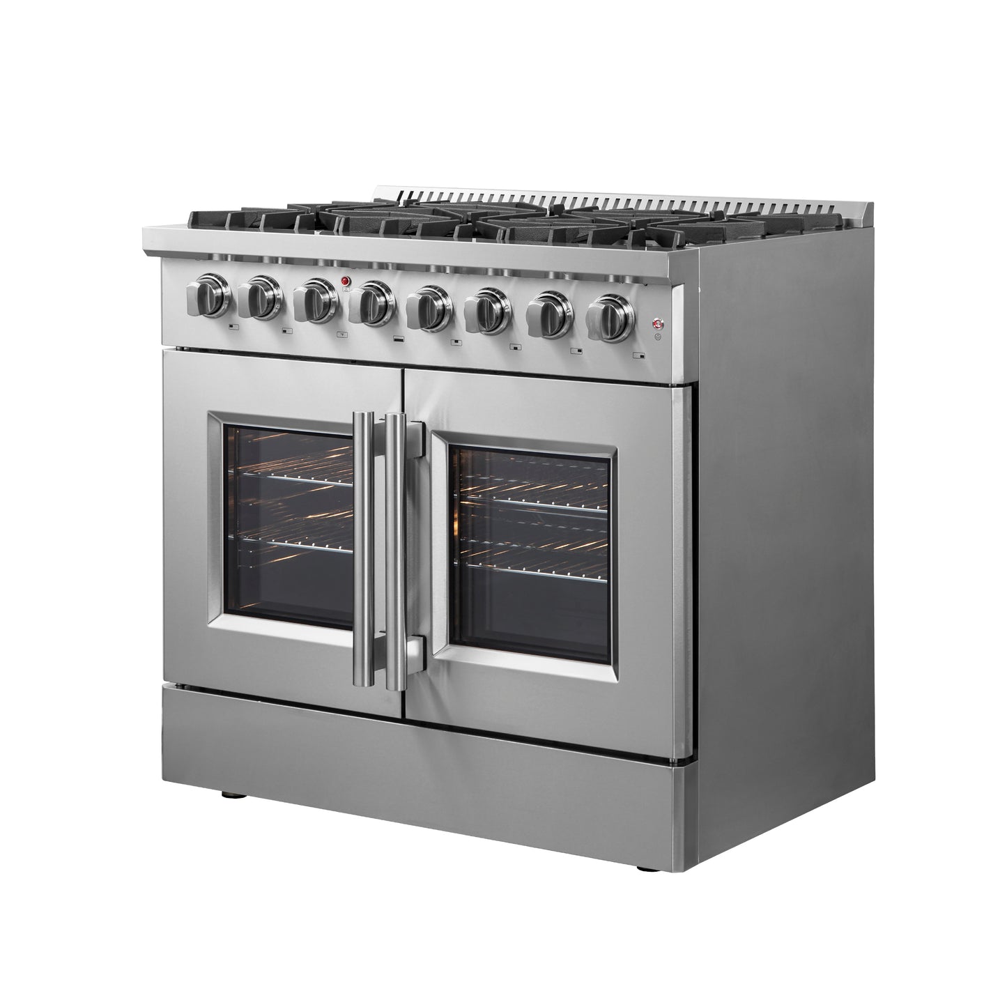 Forno Galiano 36" Freestanding French Door Dual Fuel Range - Forno Appliances