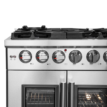 Forno Massimo 30-Inch Freestanding French Door Gas Range, 4 Burners, Convection Oven, Energy Efficient - Forno Appliances