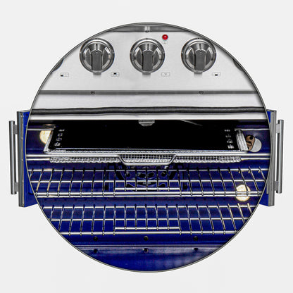Cuisinière à gaz Forno Massimo 36 pouces à pose libre avec porte française, 6 brûleurs, four à convection, écoénergétique - Forno Appliances
