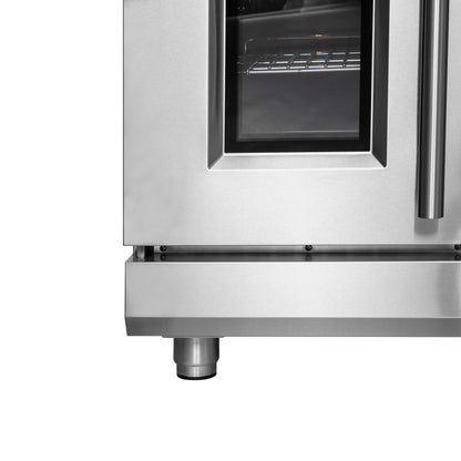 Forno Massimo 48-Inch Freestanding French Door Gas Range, 8 Burners, Convection Oven, Energy Efficient - Forno Appliances