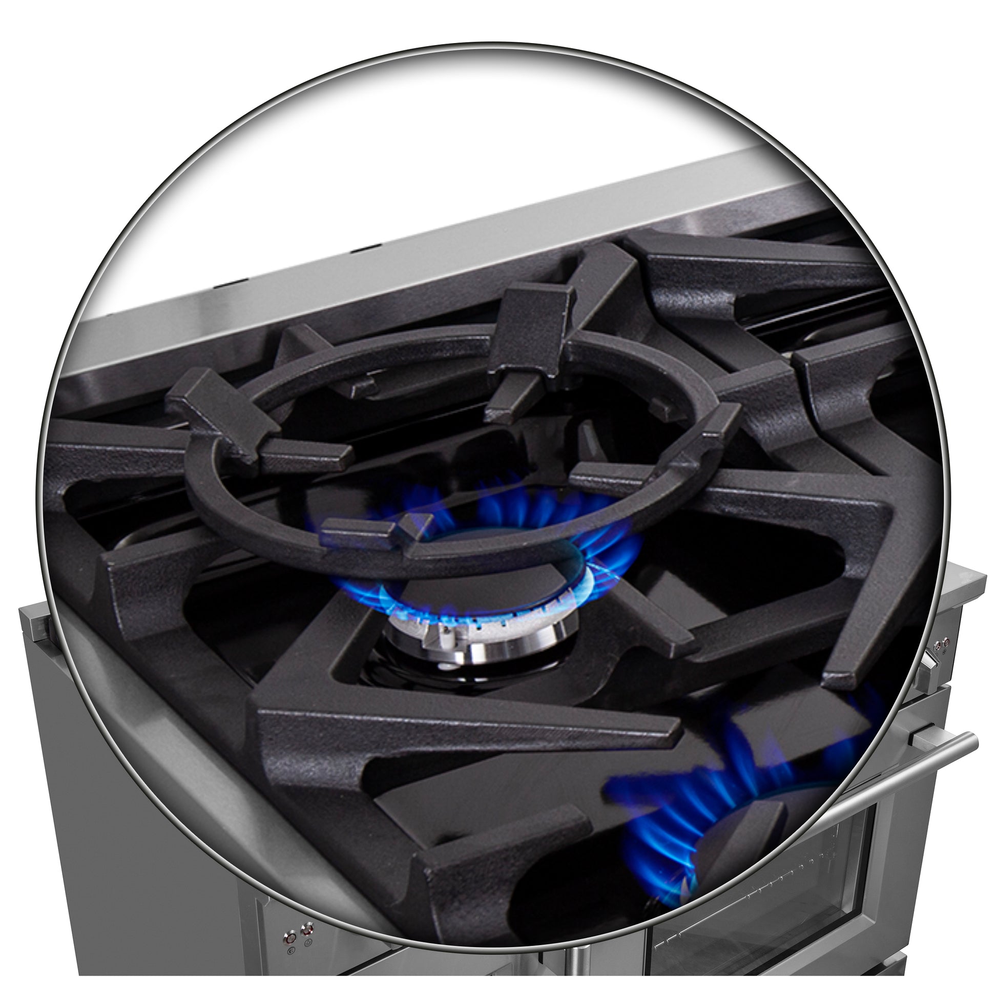 Forno Massimo 48-Inch Freestanding French Door Gas Range, 8 Burners, Convection Oven, Energy Efficient - Forno Appliances