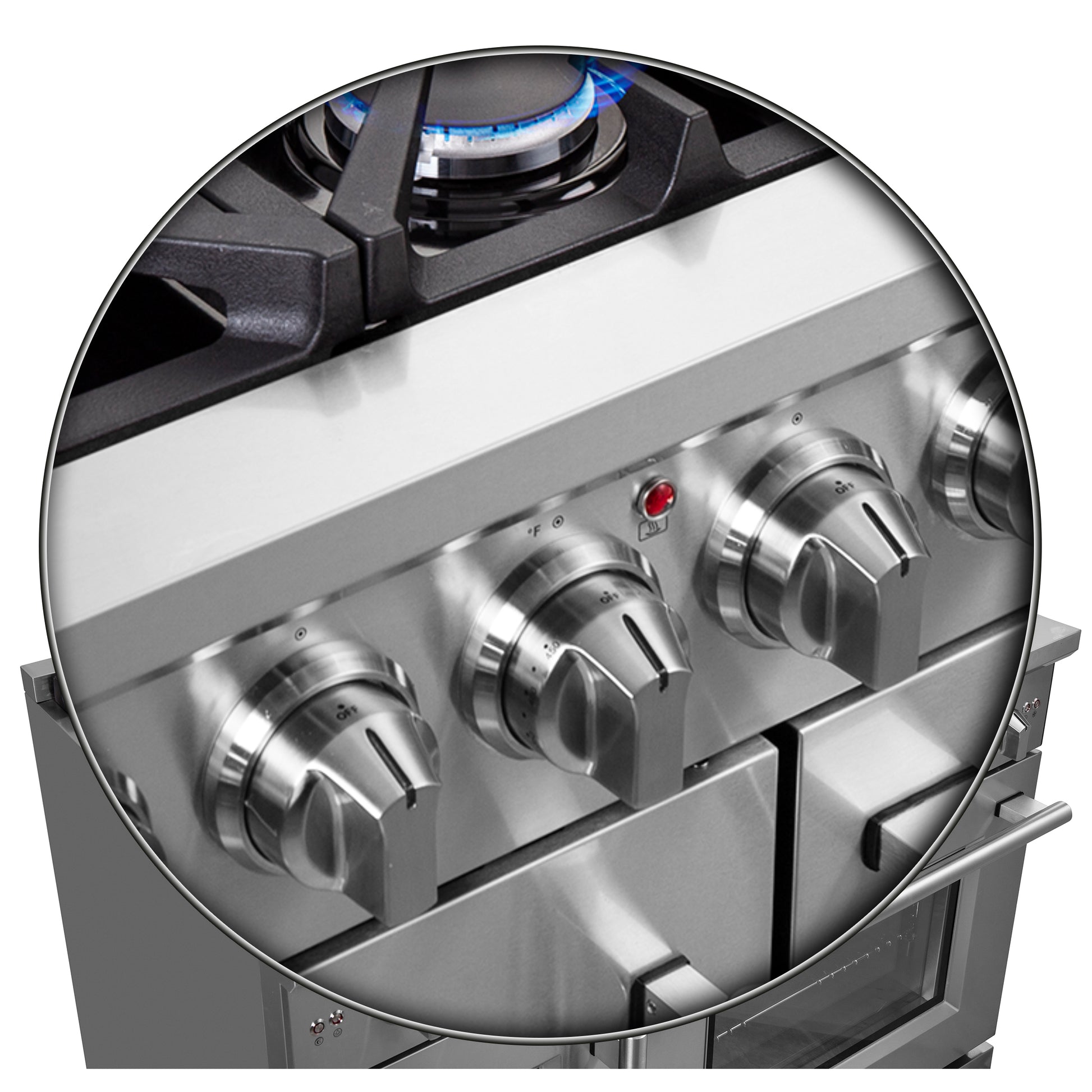 Forno Massimo 48-Inch Freestanding French Door Gas Range, 8 Burners, Convection Oven, Energy Efficient - Forno Appliances