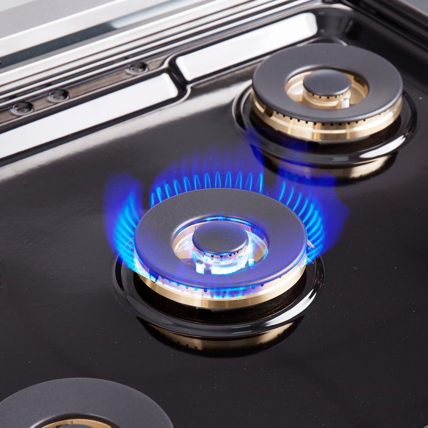 Cuisinière à gaz Forno Capriasca autoportante de 30 pouces à double porte, 4 brûleurs, four à convection, économe en énergie - Forno Appliances