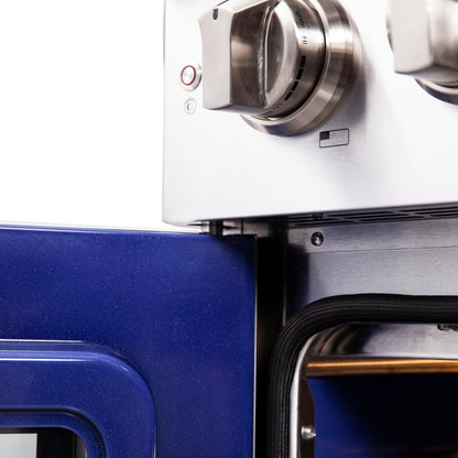Cuisinière à gaz autoportante Forno Capriasca 30-Inch à portes françaises, 4 brûleurs, four à convection, économe en énergie - Forno Appliances