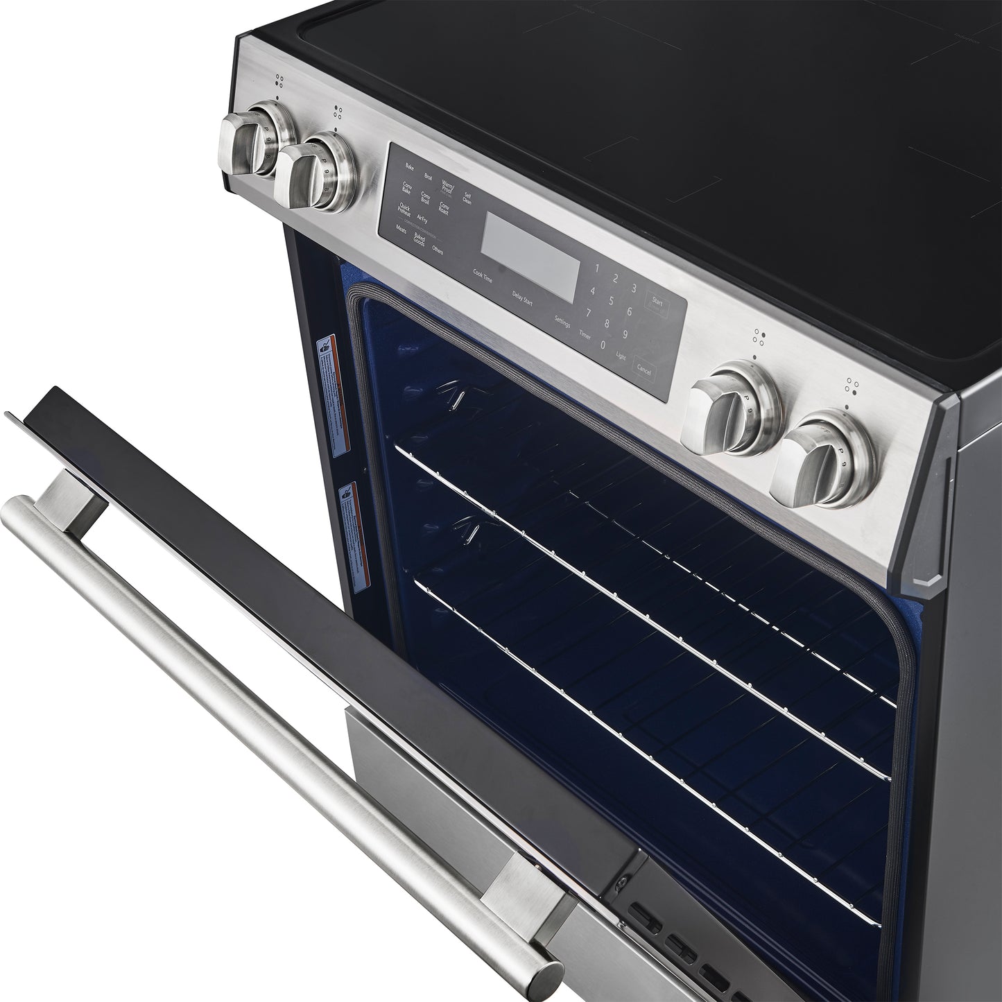 FORNO 2-Piece SS Kitchen Bundle - 30" Induction Range and 31" Bottom Freezer Refrigerator - Forno Appliances