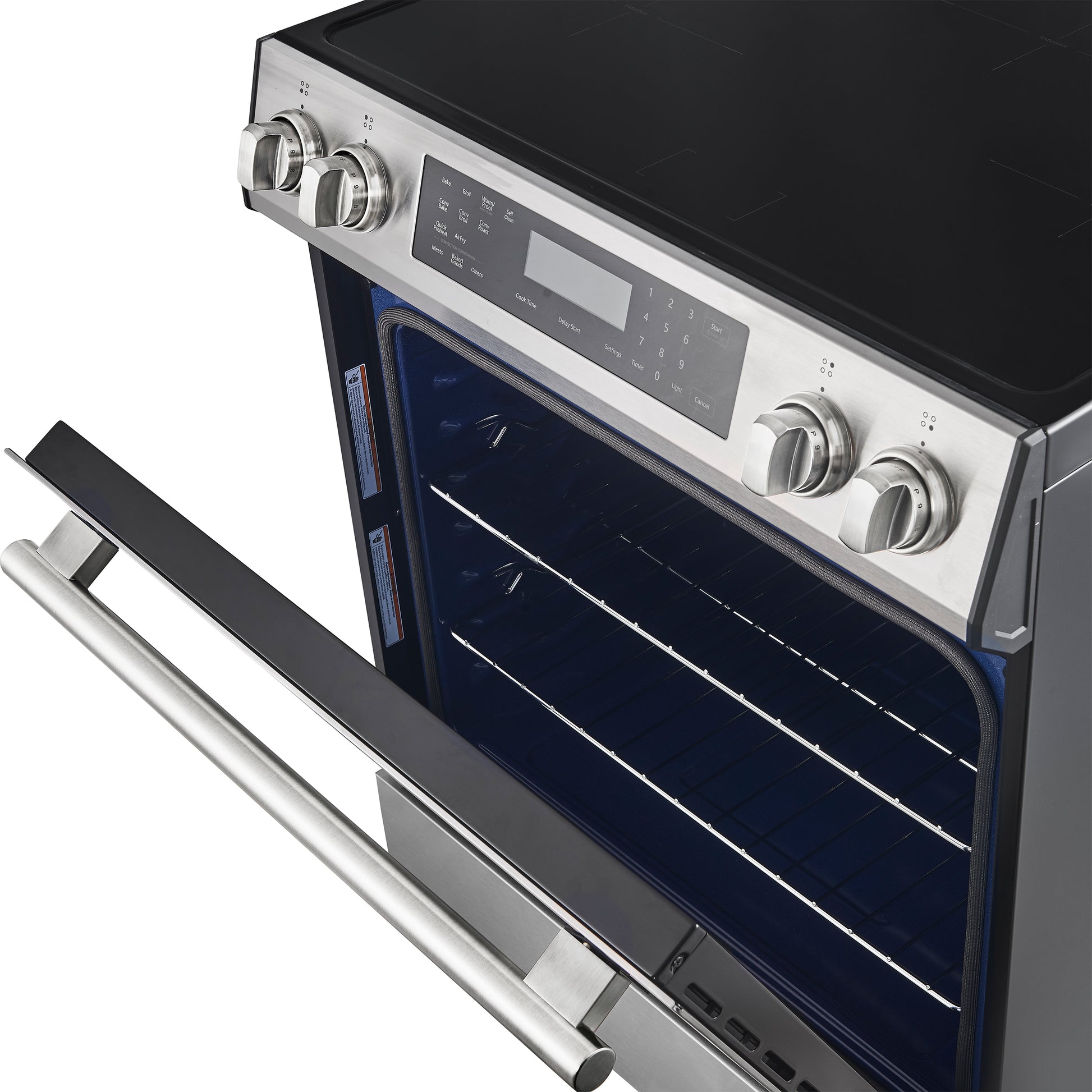 FORNO 2-Piece SS Kitchen Bundle - 30" Induction Range and 31" Bottom Freezer Refrigerator - Forno Appliances