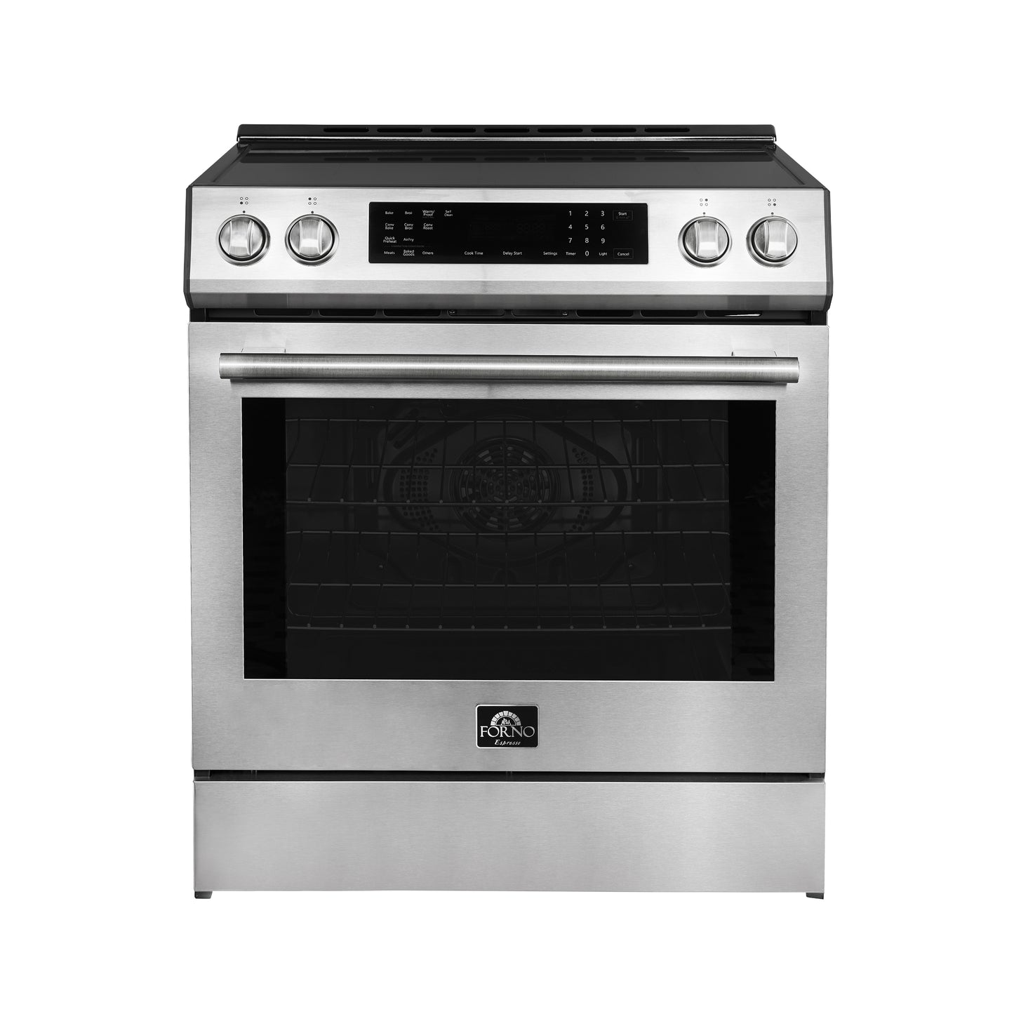FORNO 2-Piece SS Kitchen Bundle - 30" Induction Range and 31" Bottom Freezer Refrigerator - Forno Appliances