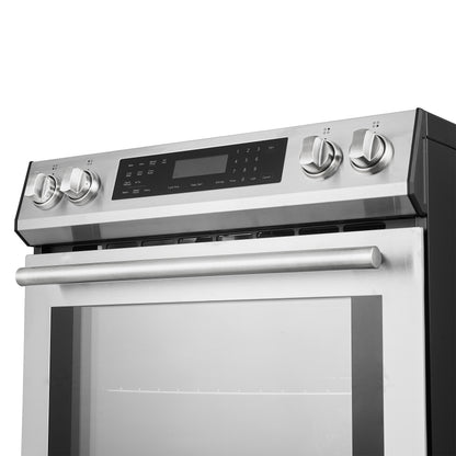 FORNO Premium 2-Piece Kitchen Bundle - Donatello 30" Induction Range, Guardia 46.8" Bottom Freezer Refrigerator - FBDL-008-01CAUS - Forno Appliances