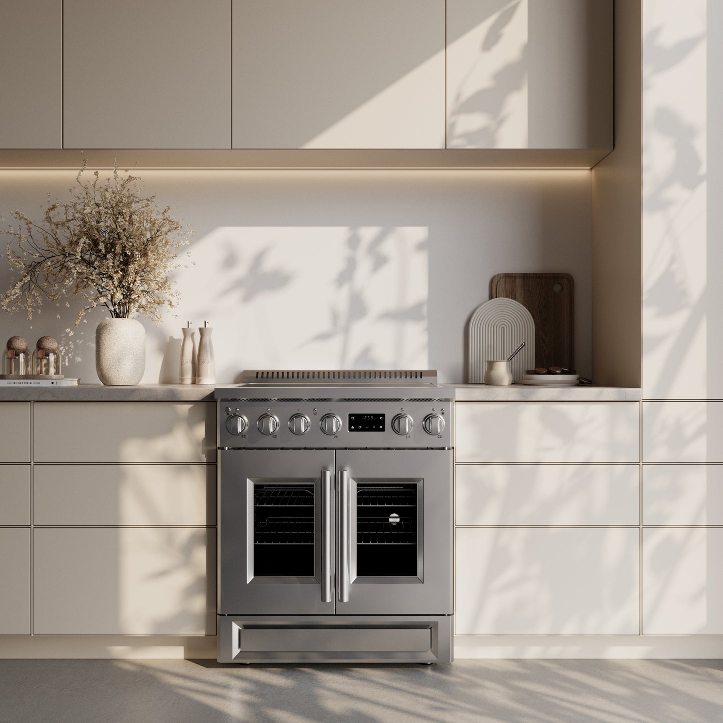 Forno Torino 30 Inch French Door Induction Range with Air Fryer and True Convection Oven - Forno Appliances