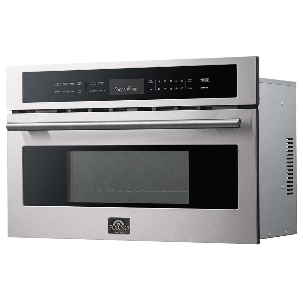 Forno Oliena 30-Inch Compact Oven and 1000 Watt Microwave, 1.6 cu.ft, Convection Oven - Forno Appliances