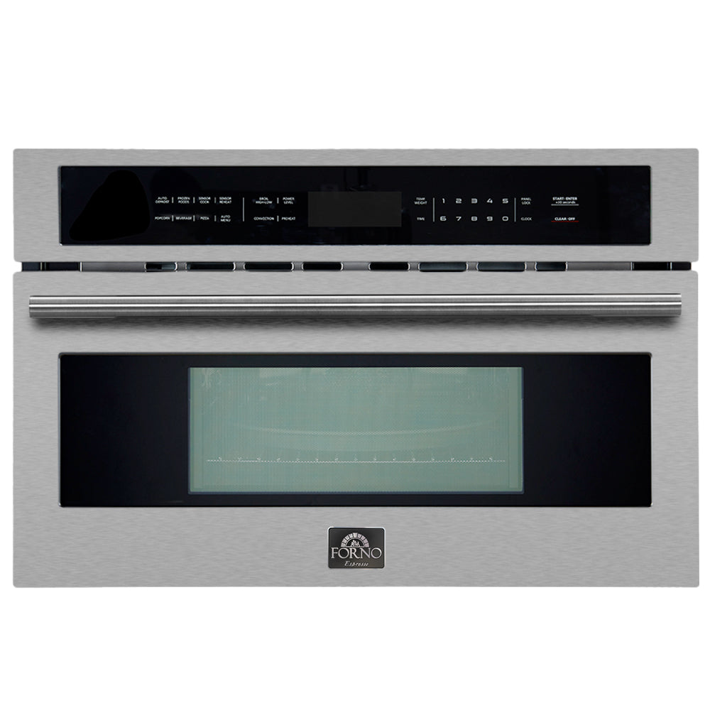 Forno Oliena 30-Inch Compact Oven and 1000 Watt Microwave, 1.6 cu.ft, Convection Oven - Forno Appliances